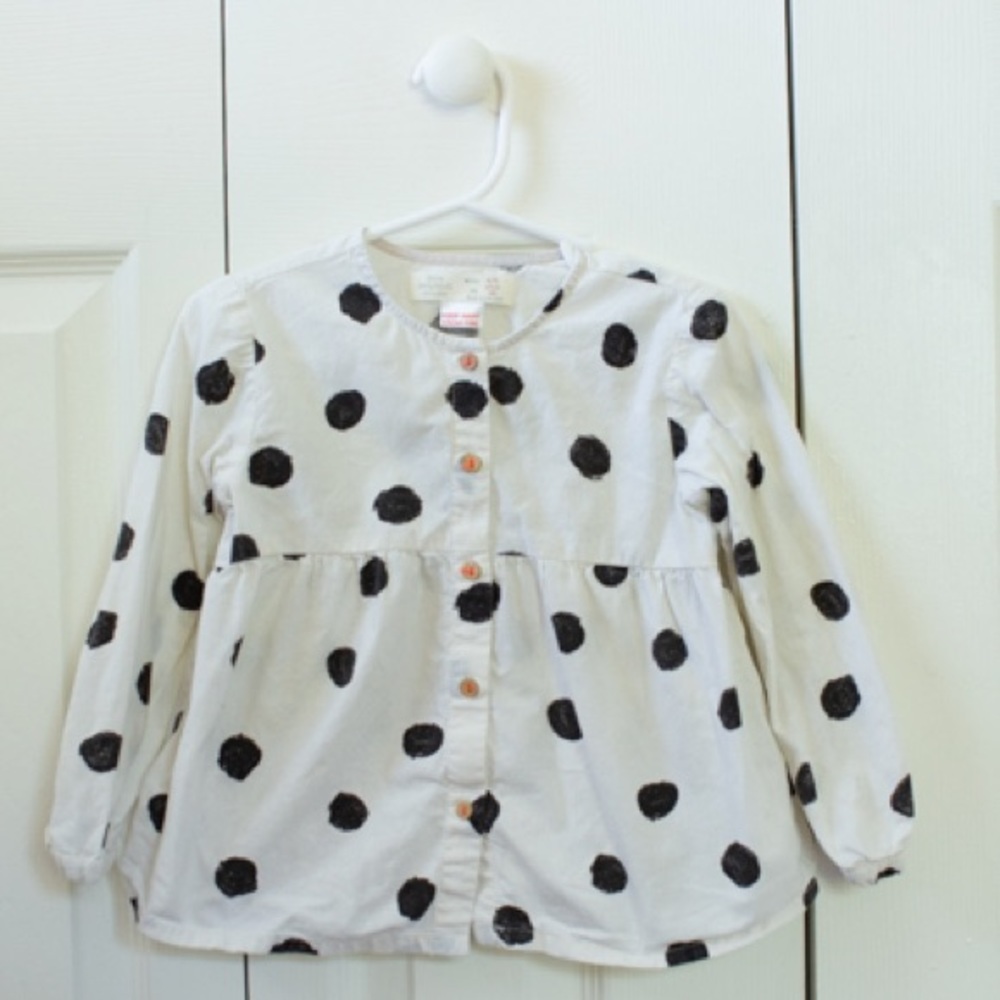 COPY - Zara polka dot top
